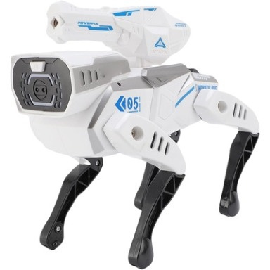 KidBe Intelligent RX-F Stunt Robot Dog with Remote Control, Voice Commands & Soft Bullet Launcher