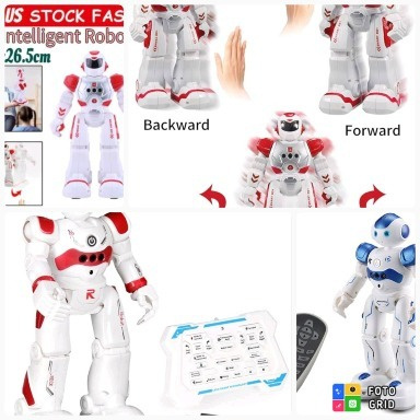 KingsDragon Intelligent Gesture Control RC Robot Toy – Interactive Humanoid Robot with Remote Control, LED Eyes, Singing & Dancing Functions