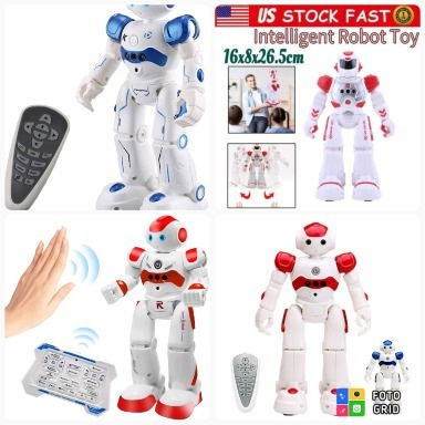 KingsDragon Intelligent Gesture Control RC Robot Toy – Interactive Humanoid Robot with Remote Control, LED Eyes, Singing & Dancing Functions