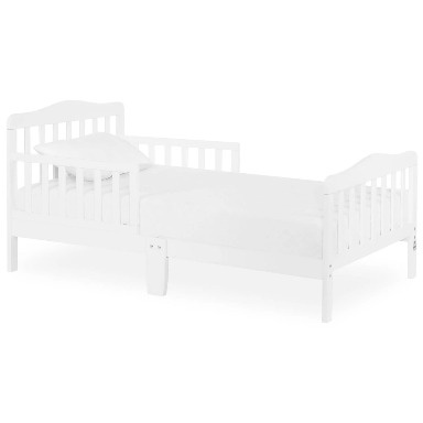 Classic White Wooden Toddler Bed