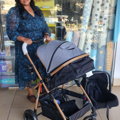 3-in-1 Multi-Functional Baby Travel System Stroller – Grey