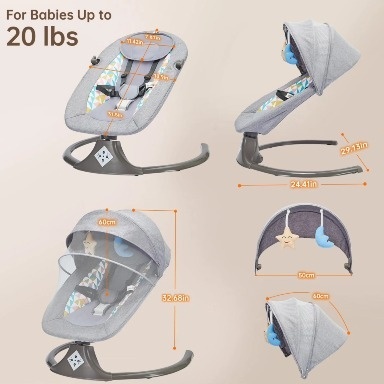 3 in 1 multi-functional baby swing in stock at 14500