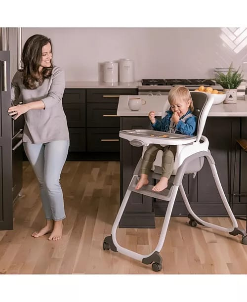 Ingenuity SmartClean Trio Elite 3-in-1 Convertible High Chair – Gray
