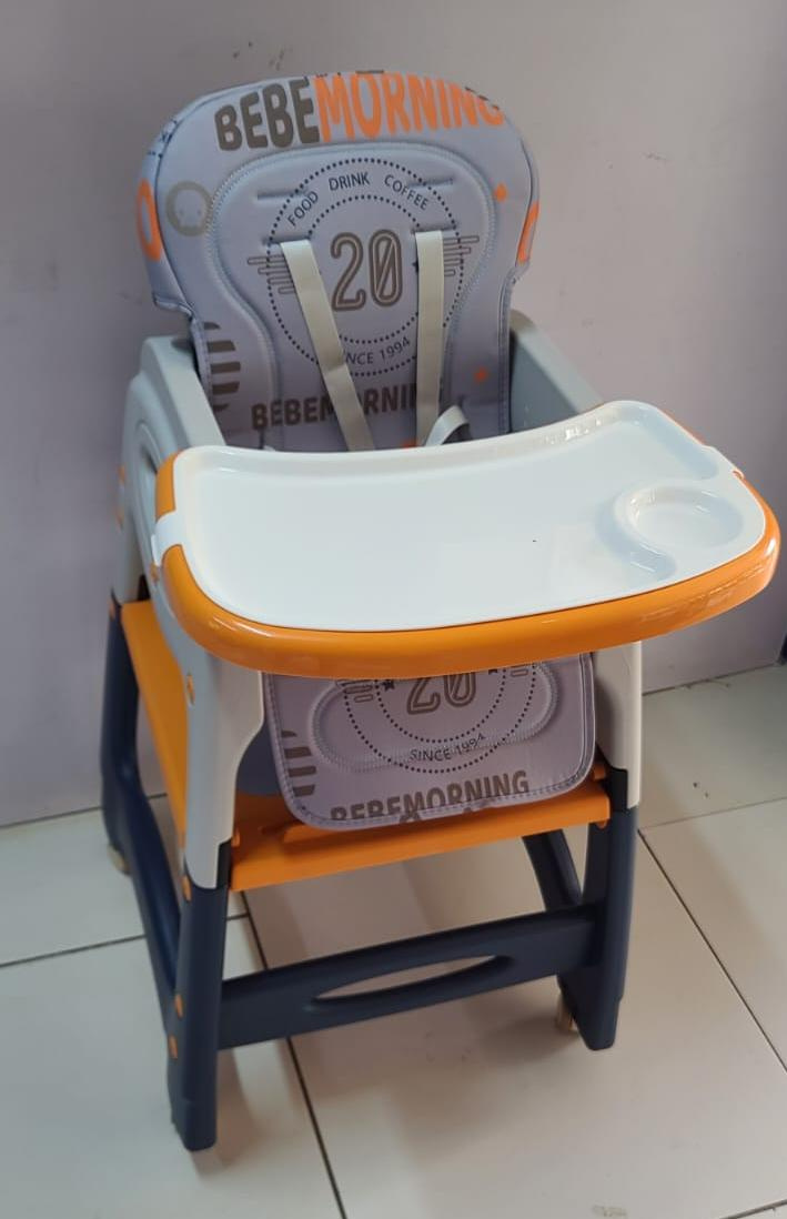 Bebemorning 3-in-1 Convertible Baby High Chair with Booster Seat & Table Set