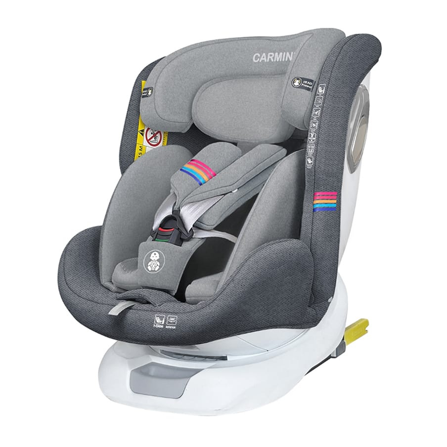 CarMind 360° ISOFIX Convertible Car Seat (0-36kg) – Birth to 12 Years, Gray