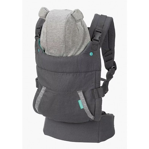 Infantino Cuddle Up Ergonomic Hoodie Baby Carrier – Grey