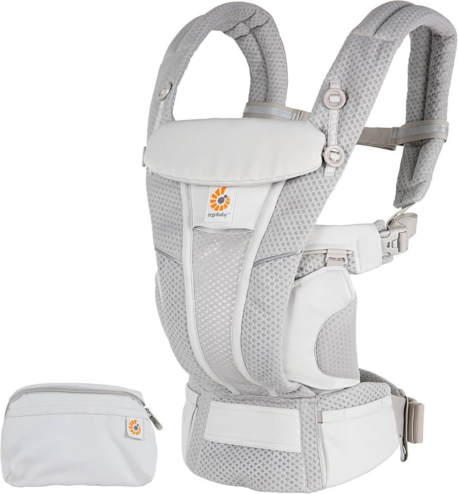 Ergobaby Omni Breeze Pearl Grey Baby Carrier Ergobaby Omni Breeze Pearl Grey – Breathable Mesh Baby Carrier (Newborn to Toddler)