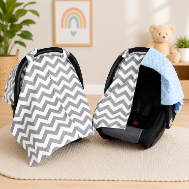 Baby Car Seat Canopy Cover | Soft & Protective Infant Carrier Cover