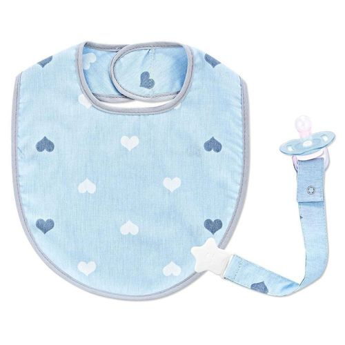 Babyjem Cotton Baby Bib with Pacifier Holder