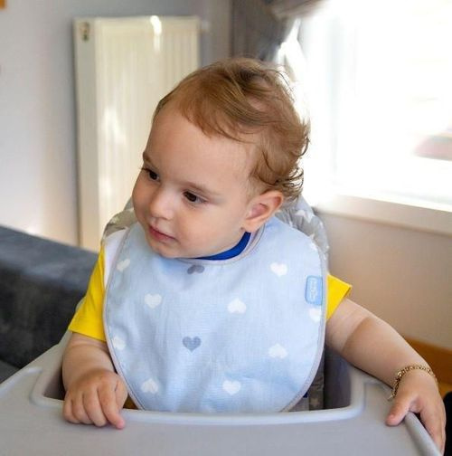 Babyjem Cotton Baby Bib with Pacifier Holder