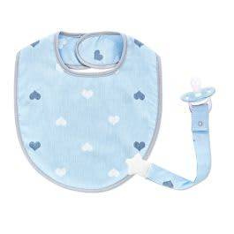 Babyjem Cotton Baby Bib with Pacifier Holder
