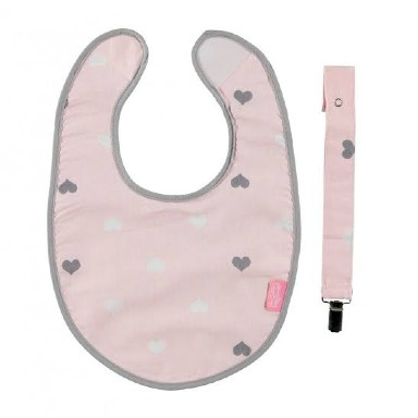 Babyjem Waterproof Baby Bib with Pacifier Holder