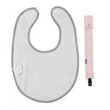 Babyjem Waterproof Baby Bib with Pacifier Holder