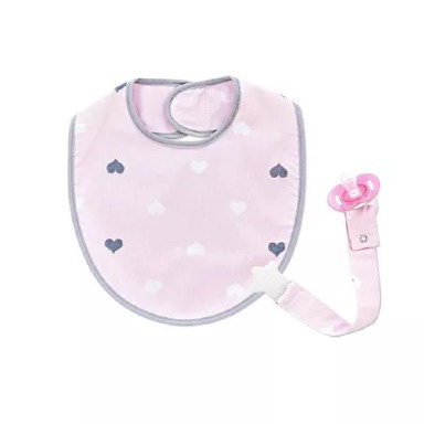 Babyjem Waterproof Baby Bib with Pacifier Holder