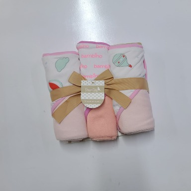 3-Piece Hooded Baby Towel Set – Soft Cotton Bath Towels for Newborns & Toddlers