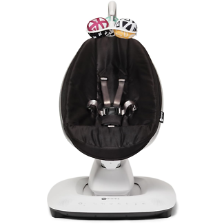 4moms MamaRoo Multi-Motion Baby Swing – Black | Bluetooth-Enabled Infant Swing with 5 Parent-Inspired Motions