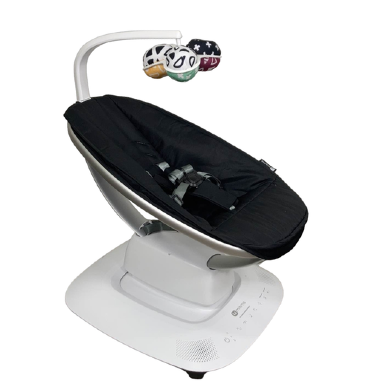4moms MamaRoo Multi-Motion Baby Swing – Black | Bluetooth-Enabled Infant Swing with 5 Parent-Inspired Motions