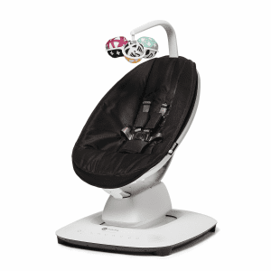 4moms MamaRoo Multi-Motion Baby Swing – Black | Bluetooth-Enabled Infant Swing with 5 Parent-Inspired Motions